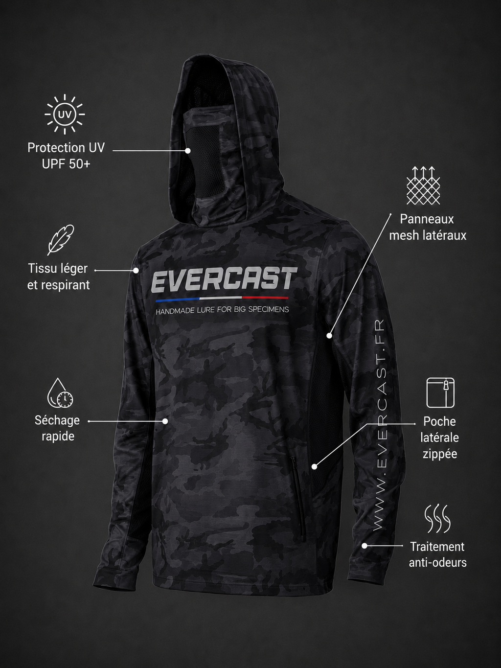 Pré-commande : HAUT UV UPF 50+ EVERCAST